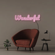 Wonderful - Neonific - LED Neon Signs - 100 CM - Light Pink