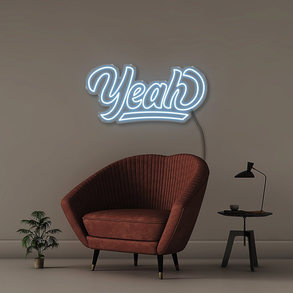 Yeah - Neonific - LED Neon Signs - 50 CM - Light Blue