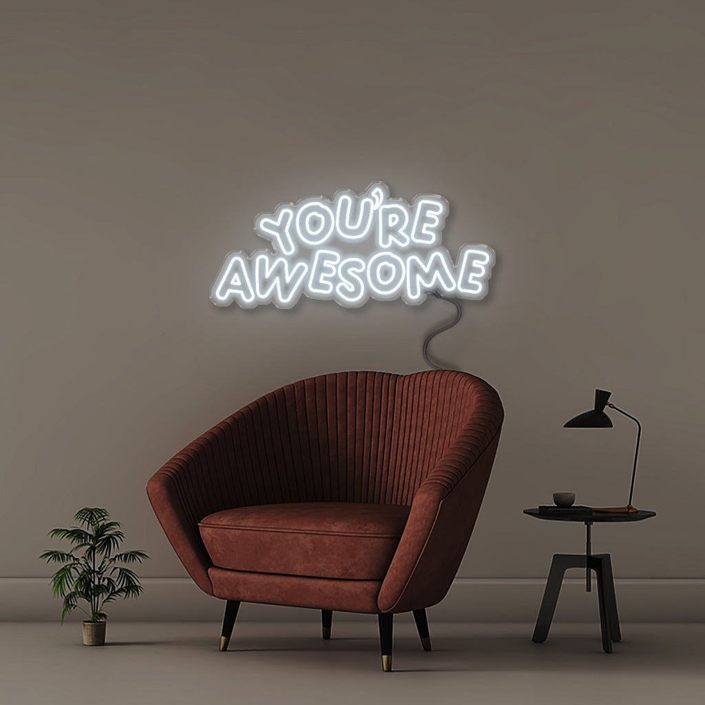 You're awesome 2 - Neonific - LED Neon Signs - 100 CM - Cool White