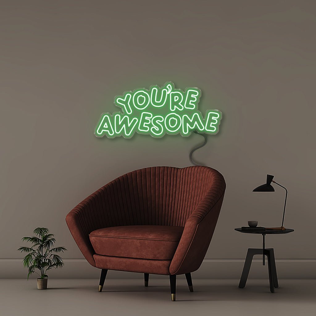 You're awesome 2 - Neonific - LED Neon Signs - 100 CM - Green