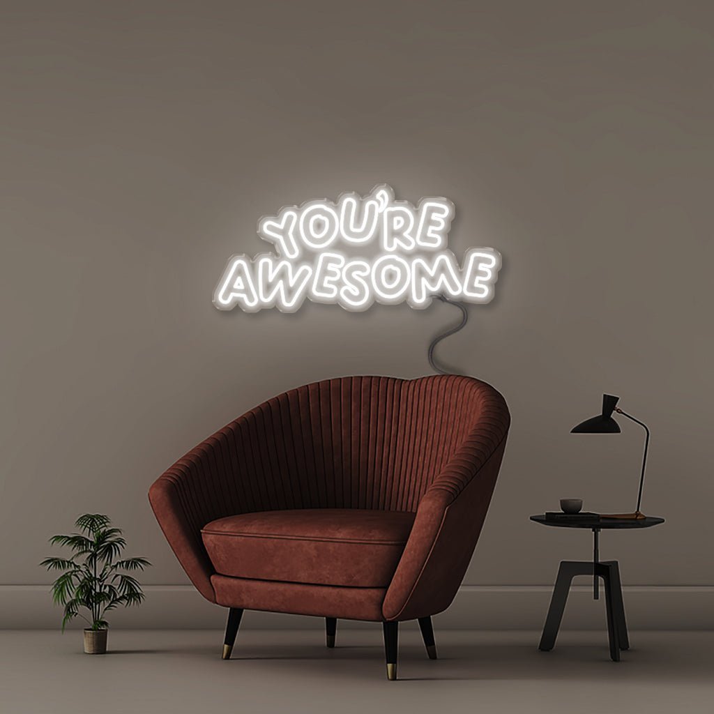 You're awesome 2 - Neonific - LED Neon Signs - 100 CM - White
