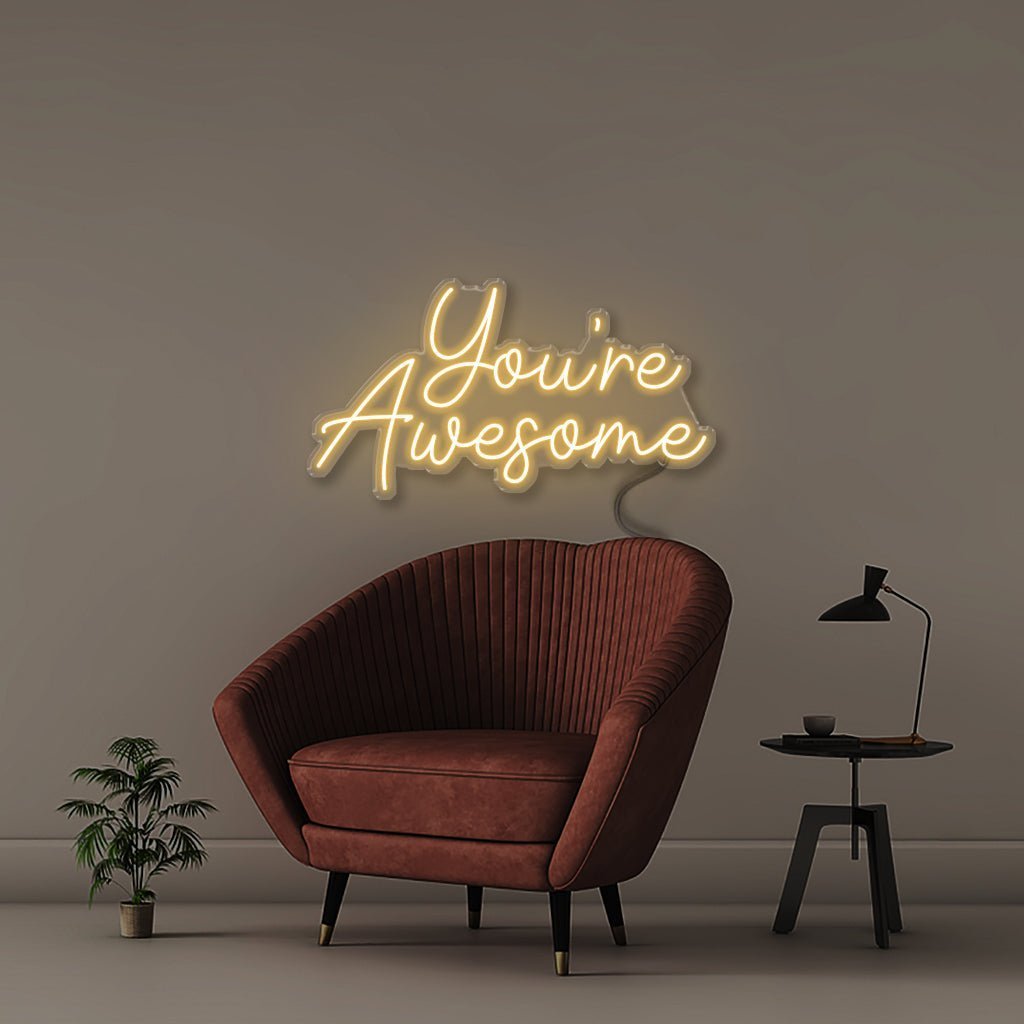 You're awesome - Neonific - LED Neon Signs - 50 CM - Warm White